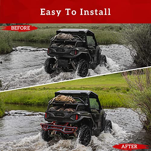 SAUTVS Heavy Duty Rear Bumper for Polaris General