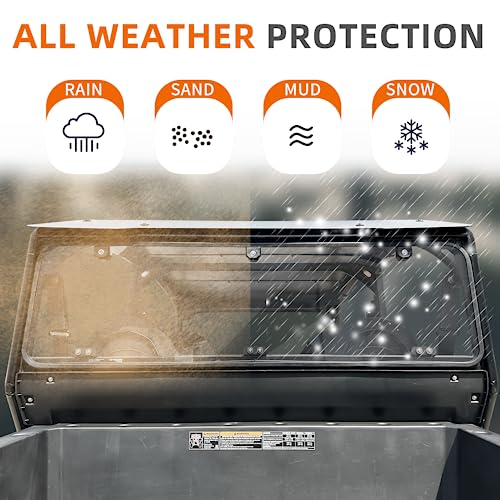 CPOWACE Rear Windshield for Polaris General 1000