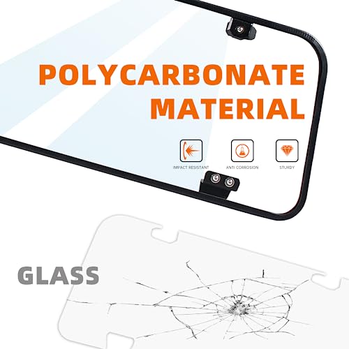 CPOWACE Rear Windshield for Polaris General 1000