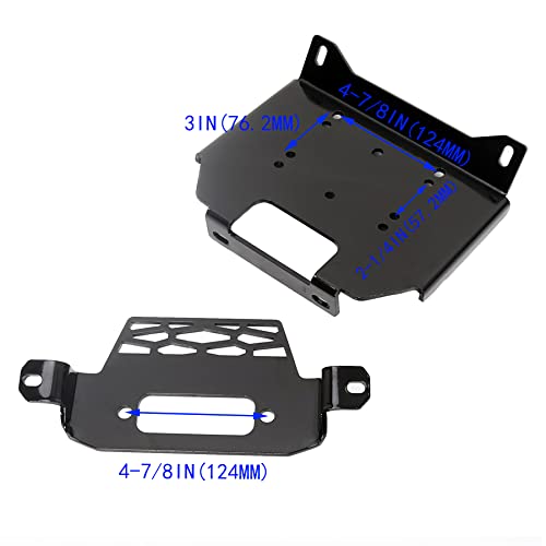 ECOTRIC Winch Plate Bracket for Polaris RZR 900/1000
