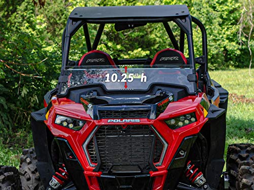 SuperATV Half Windshield for 2019+ Polaris RZR