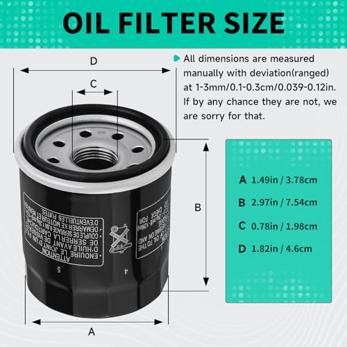 KLWZH Oil Filter for Polaris and Kawasaki Models