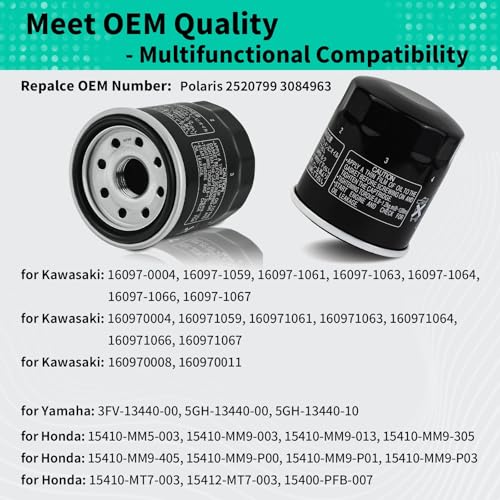 KLWZH Oil Filter for Polaris and Kawasaki Models