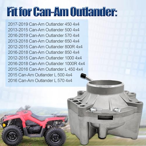 Blrack Rear Differential Assembly for Can-Am Outlander