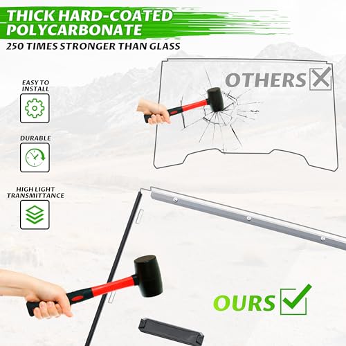 Honda Pioneer 700 Front Vented Windshield 2014-2024