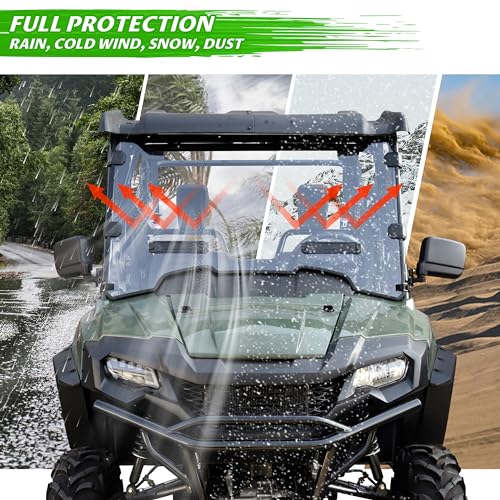 Honda Pioneer 700 Front Vented Windshield 2014-2024