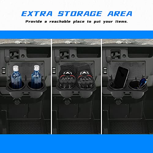 KEMIMOTO UTV Dashboard Cup Holder & Switch Panel