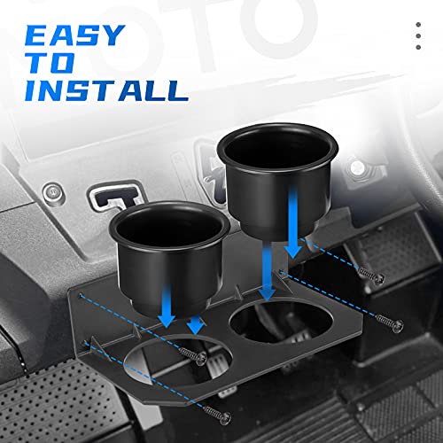KEMIMOTO UTV Dash Cup Holder with Switch Panel
