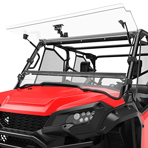 KEMIMOTO 3-IN-1 Flip Windshield for Pioneer 1000