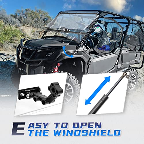 KEMIMOTO 3-IN-1 Flip Windshield for Pioneer 1000