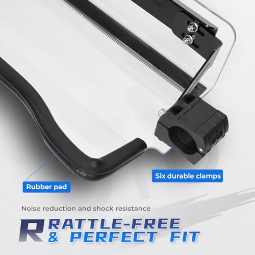 KEMIMOTO 3-IN-1 Flip Windshield for Pioneer 1000