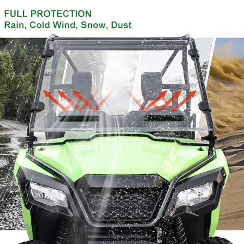 Honda Pioneer 520/500 Full Vented Windshield