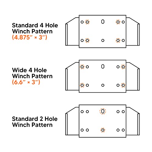 Honda Pioneer Winch Mount Bracket Kit 2015-2023