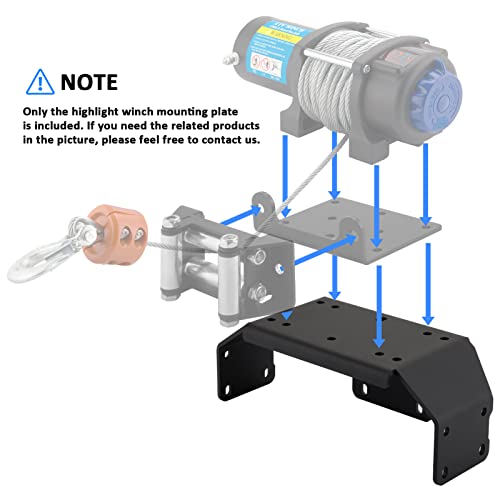 Honda Pioneer Winch Mount Bracket Kit 2015-2023