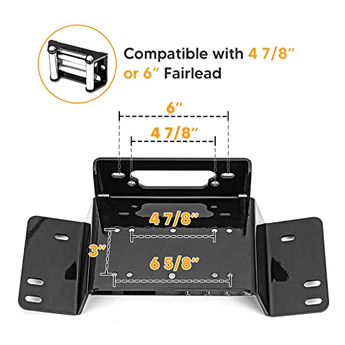 Front Bumper Winch Mount Plate for Honda Pioneer