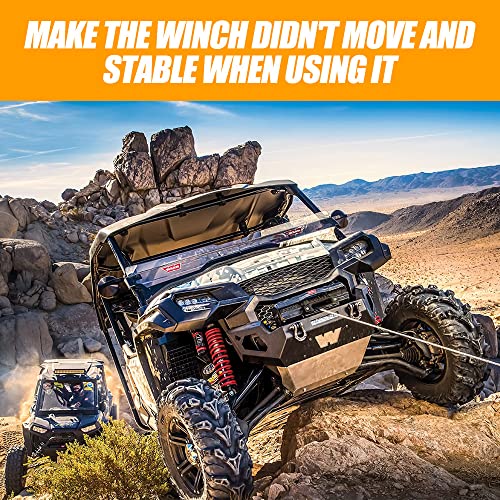 RANSOTO Winch Mount Plate for Honda Pioneer 1000