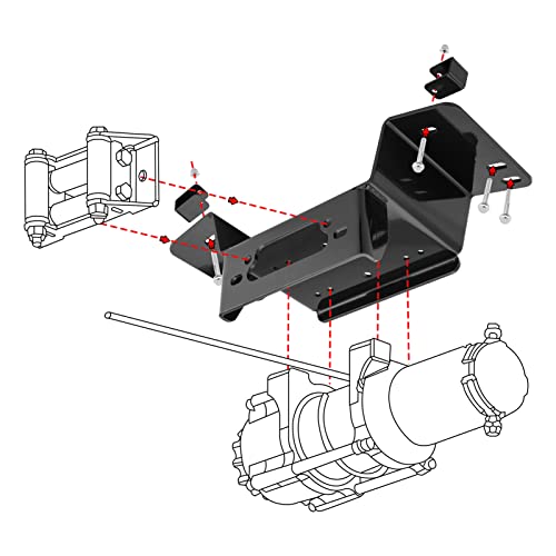 Front Bumper Winch Mount Plate for Honda Pioneer