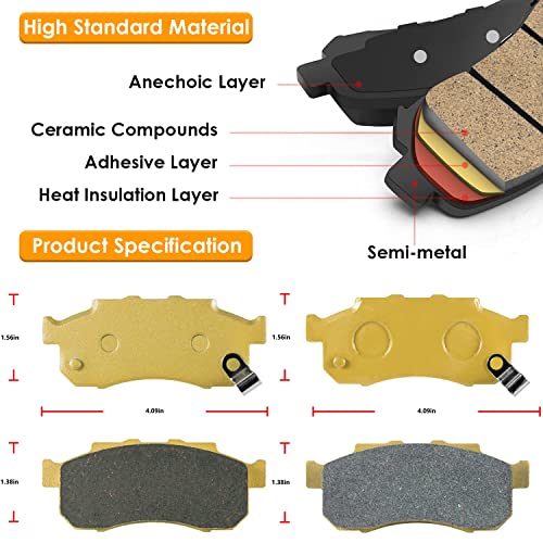 Heavy Duty Ceramic Brake Pads for Honda Pioneer