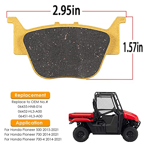 Heavy Duty Ceramic Brake Pads for Honda Pioneer