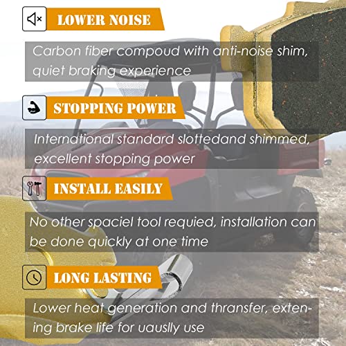 Heavy Duty Ceramic Brake Pads for Honda Pioneer