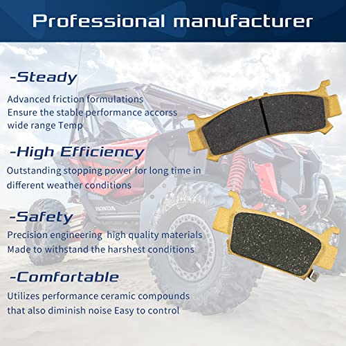 Heavy Duty Brake Pads for Honda Pioneer and Talon