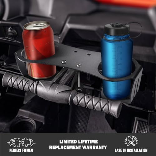 Canitu Black Grab Bar Dual Cup Holder