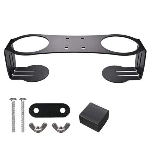 Canitu Black Grab Bar Dual Cup Holder