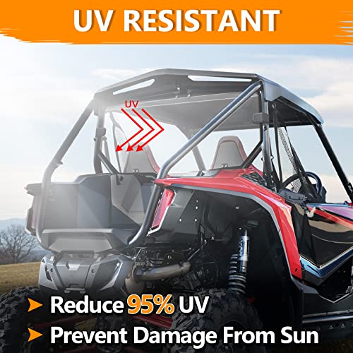 StarknightMT Talon 1000 Rear Windshield - Clear Polycarbonate