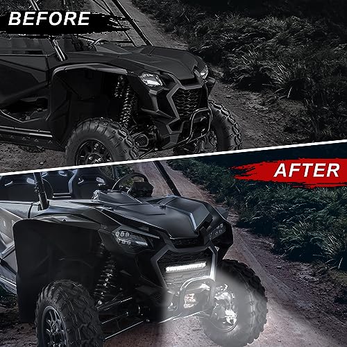 Front Mesh Grille with LED Light for Honda Talon