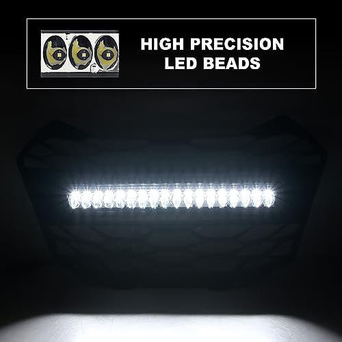 Front Mesh Grille with LED Light for Honda Talon