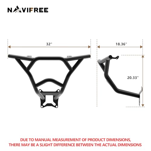 NAVIFREE Rear Bumper Brush Guard for Honda Talon