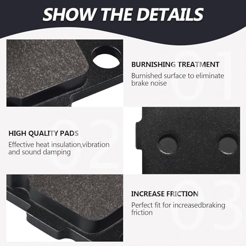 Cyleto Front Brake Pads for Honda ATVs