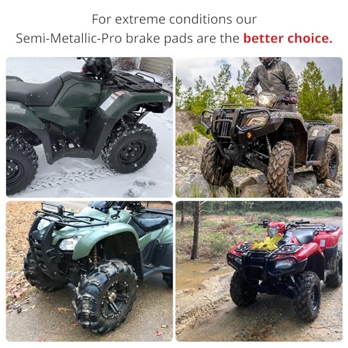 Semi-Metallic Front Brake Pads for Honda ATVs