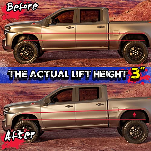 KSP 3" Rear Lift Blocks for Chevy Silverado