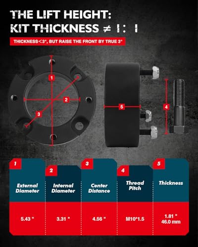 Tundra 3" Front & 2" Rear Leveling Lift Kit