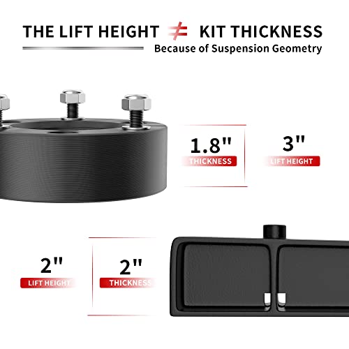 3" Front & 2" Rear Lift Kit for Titan