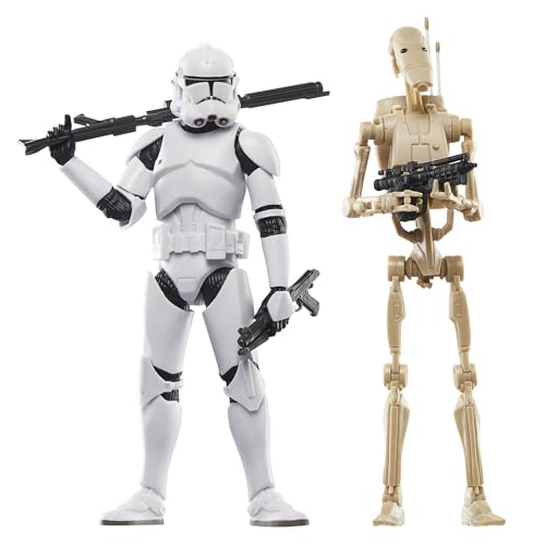 Black Series Clone Trooper & Battle Droid Action Figures