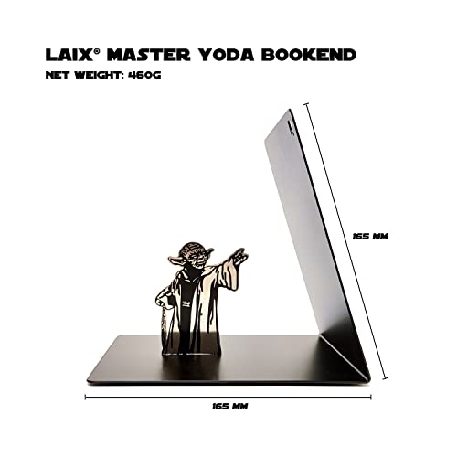 Yoda Metal Bookend: Double-Sided Printing, Ideal Star Wars Gift