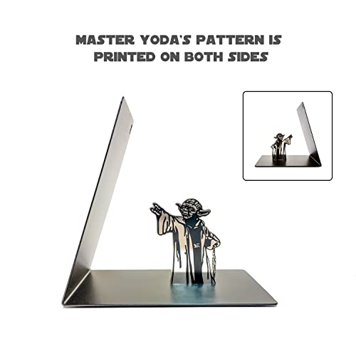 Yoda Metal Bookend: Double-Sided Printing, Ideal Star Wars Gift