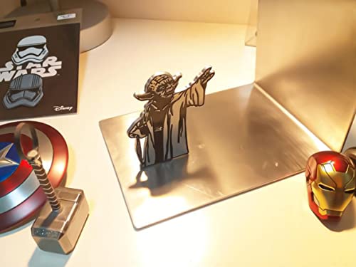 Yoda Metal Bookend: Double-Sided Printing, Ideal Star Wars Gift
