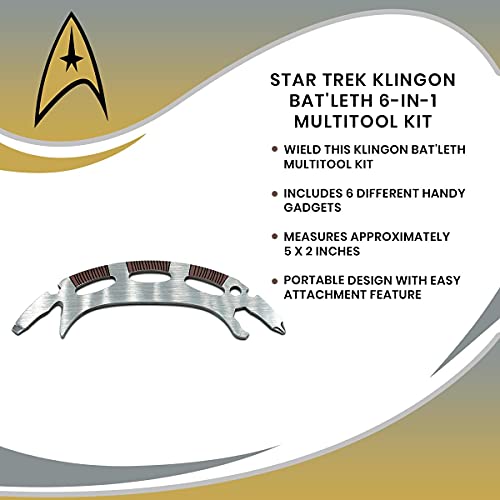 Klingon Bat'leth 6-In-1 Multitool for Star Wars Fans