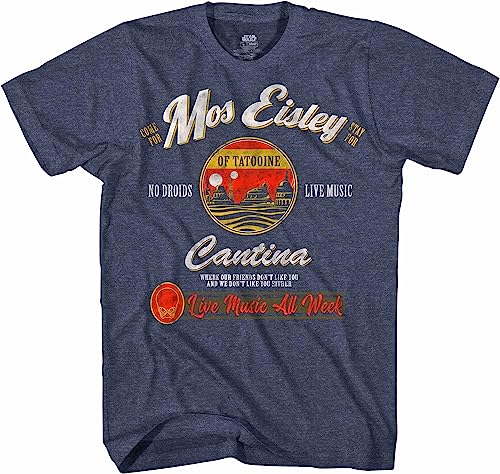 Mos Eisley Cantina Tatooine Men's Graphic Tee Navy