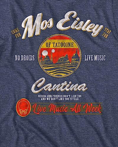 Mos Eisley Cantina Tatooine Men's Graphic Tee Navy