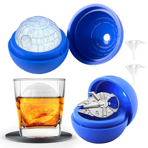 Death Star Ice Mold with Falcon Opener & Coaster