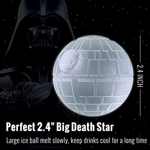 Death Star Ice Mold with Falcon Opener & Coaster