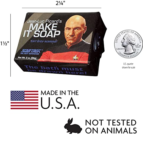 Star Trek Jean Luc Picard Soap - 2oz USA-made