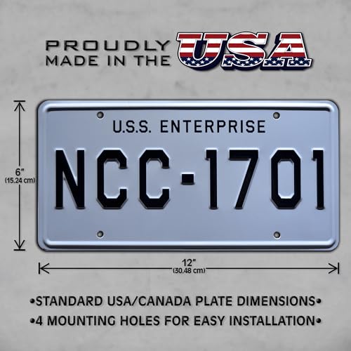Star Trek License Plate - NCC-1701 - MetalStamped