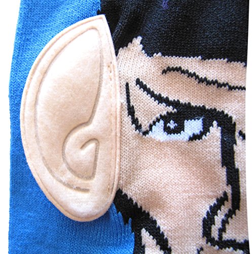 Spock Crew Socks - Blue, Sock Size 10-13