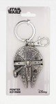 Millennium Falcon Large Silver Pewter Key Ring
