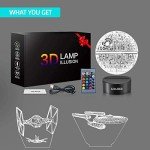 Star Wars 3D Lamp with Remote & Color Control